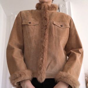 Vintage Yvonne Marie Fur Trim Jacket